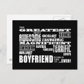 おもしろいプレゼントもっとも偉大Boyfriend ポストカード (正面/裏面)