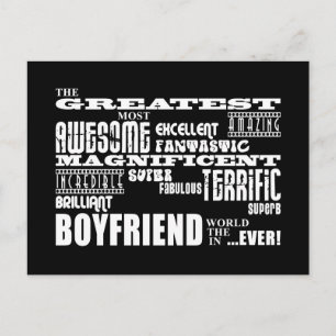 おもしろいプレゼントもっとも偉大Boyfriend ポストカード