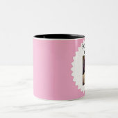 おもしろいプレゼント！ヴィンテージ小児写真2トーンコーヒー ツートーンマグカップ (中央)