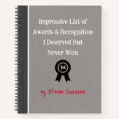 おもしろいプレゼント！共働カスタムき又は友ユーモアのある人 ノートブック (正面)