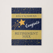 おもしろいプレゼント!退職カスタムおめでとうパズル ジグソーパズル (縦)