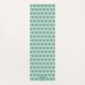 おもしろいプレッツェルテーマ両面薄紫/淡い色のティール(緑がかった色) ヨガマット (裏面)