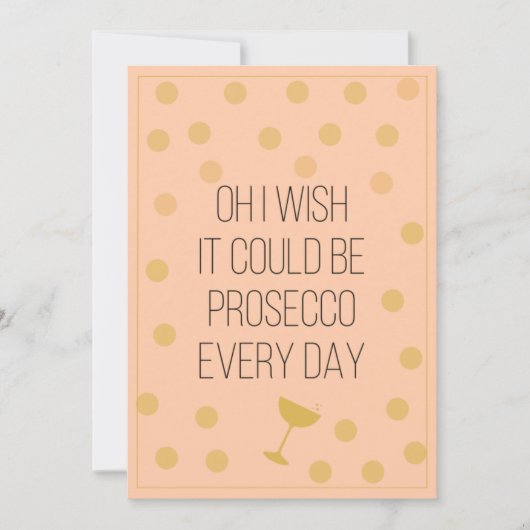 おもしろいプロセッコ毎日クリスマス シーズンカード (正面)