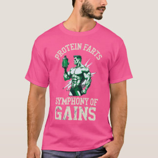 おもしろいプロテインファルトリフティングマッスルトレーニングBodybu Tシャツ