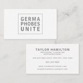 おもしろいプロフェッショナル浄化サービス 名刺 (正面/裏面)