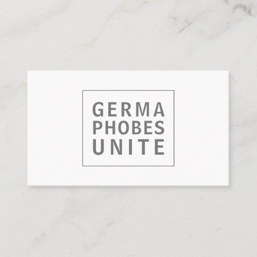 おもしろいプロフェッショナル浄化サービス 名刺 (正面)