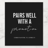 おもしろいプロモーション |ブラックワインラベル ワインラベル (シングルラベル)