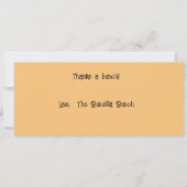 おもしろいプンバンニーズサンキューカスタムフラットカード (裏面)