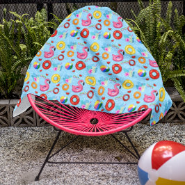 おもしろいプールパーティースイミングパターン ビーチタオル