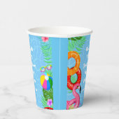 おもしろいプールパーティースイミング誕生日 紙コップ (右)