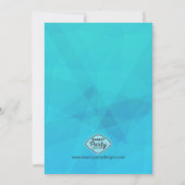 おもしろいプールパーティー拡張可能誕生日招待状 招待状 (裏面)