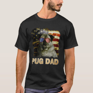おもしろいプ最高のグパパ西アメリカ国旗7月4日 Tシャツ
