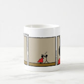 おもしろいヘアカットStickman Mag - 085 コーヒーマグカップ (中央)