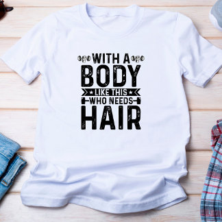 おもしろいヘアジムTシャツなし Tシャツ