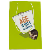 おもしろいヘッジホッグの時代はただの(巨大な)数だ ミディアムペーパーバッグ (正面)