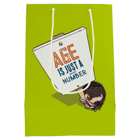 おもしろいヘッジホッグの時代はただの(巨大な)数だ ミディアムペーパーバッグ (裏面)