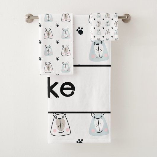 おもしろいベアーキッズ バスタオルセット (インサイチュ)