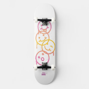 おもしろいベイビー:トリプルスマイリークルーザー スケートボード
