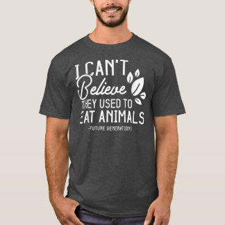 おもしろいベジタリアンは前信じには使えな食べい Tシャツ