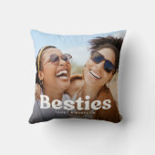 おもしろいベスティータイポグラフィカスタムフォトピロー クッション (裏面)