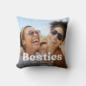 おもしろいベスティータイポグラフィカスタムフォトピロー クッション (正面)