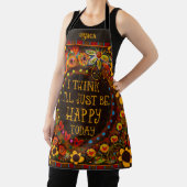 おもしろいベハッピーフローラお洒落インスピレーションカスタム エプロン (インサイチュ)