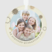 おもしろいベビーの外生き延び検去 オーナメント (裏面)