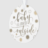 おもしろいベビーの外生き延び検去 オーナメント (正面)