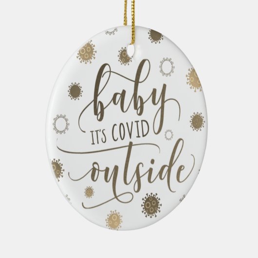 おもしろいベビーの外生き延び検去 セラミックオーナメント (右)