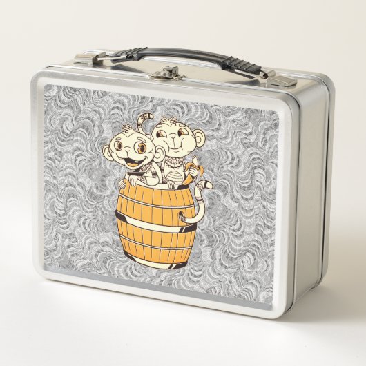 おもしろいベビーサル メタルランチボックス (正面)