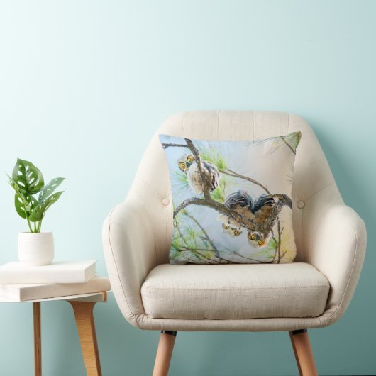 おもしろいベビーフール付きリム/イエローアイズファインアート クッション (椅子)