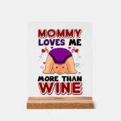 おもしろいベビーユニセックス子供部屋モンマイラブ アクリルサイン (正面)