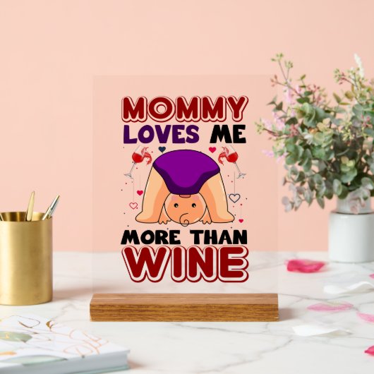 おもしろいベビーユニセックス子供部屋モンマイラブ アクリルサイン (ウェディング)