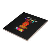 おもしろいベビーライオンキング：ハクナマタタアートデザイン タイル (側面)