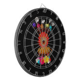 おもしろいベビーライオンキング:ハクナマタタアートデザイン ダーツボード (正面左)