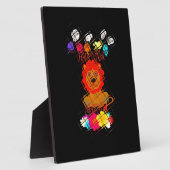 おもしろいベビーライオンキング：ハクナマタタアートデザイン フォトプラーク (側面)