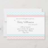 おもしろいベビーワンピースジェンダーリビールパーティの招待状 招待状 (裏面)