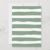 おもしろいベビー事実ゲーム赤ちゃんシャワーテディベアカード 招待状 (裏面)