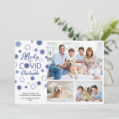 おもしろいベビー外でITはCOVID 3枚の写真 シーズンカード (スタンド正面)