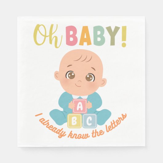 おもしろいベビー スタンダードランチョンナプキン (正面)