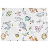 おもしろいベビー  ラージペーパーバッグ (裏面)