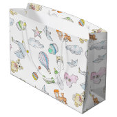 おもしろいベビー  ラージペーパーバッグ (裏面アングル)