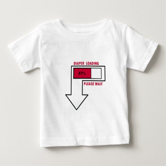 おもしろいベビーTシャツ ベビーTシャツ (正面)