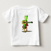 おもしろいベビーTシャツ(Frog's Guitar遊付) ベビーTシャツ (裏面)