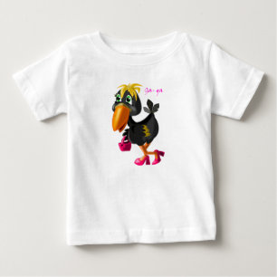 おもしろいベビーTシャモダンツ ベビーTシャツ