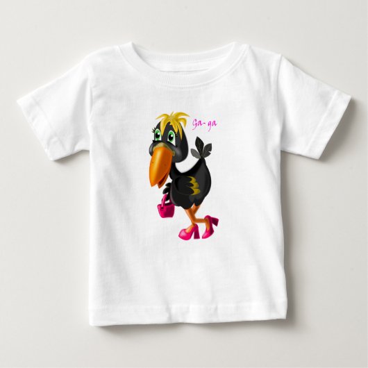 おもしろいベビーTシャモダンツ ベビーTシャツ (正面)