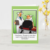 "おもしろいベルトバッケ"グリーティングカードを取得 カード (黄色い花)