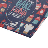 おもしろいベーキングパンホイップイット良いレトロベーカリーパターン カッティングボード (角)