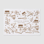 おもしろいベーキング料理器具木目ケーキベーカリー 薄葉紙 (正面)