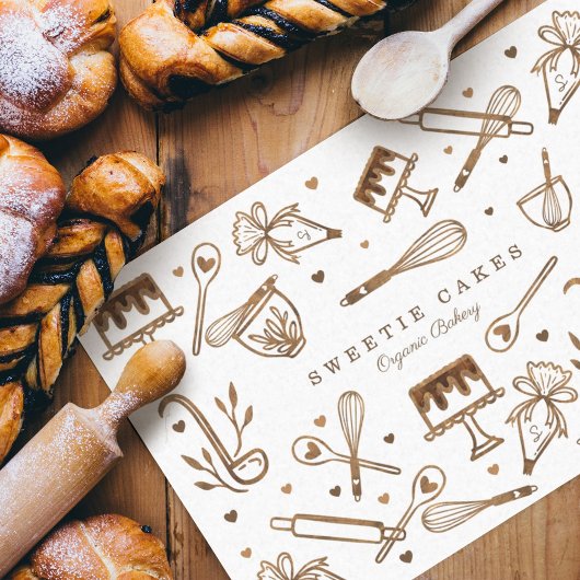 おもしろいベーキング料理器具木目ケーキベーカリー 薄葉紙